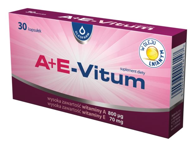 A+E-Vitum witamina A + E w oleju lnianym 30 kapsułek