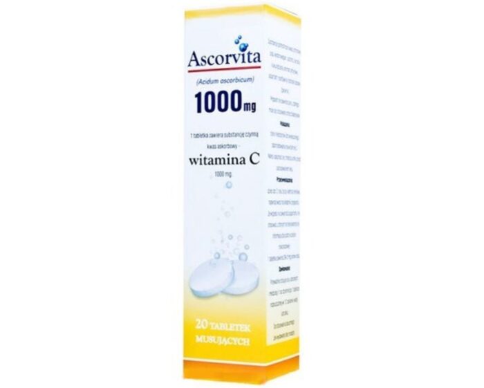 ASCORVITA witamina C 1000mg 20 tabletek musujących