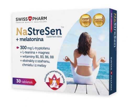 NASTRESEN melatonina na sen uspokojenie 30 tabletek