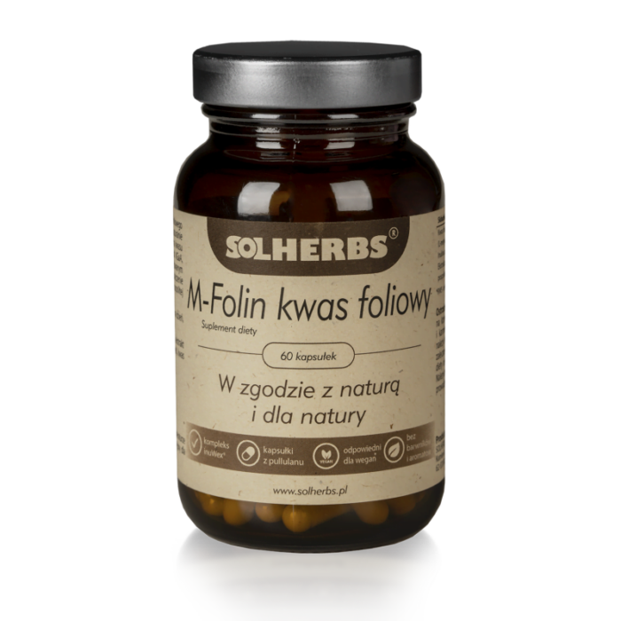 Solherbs Kwas Foliowy 60 kapsułek