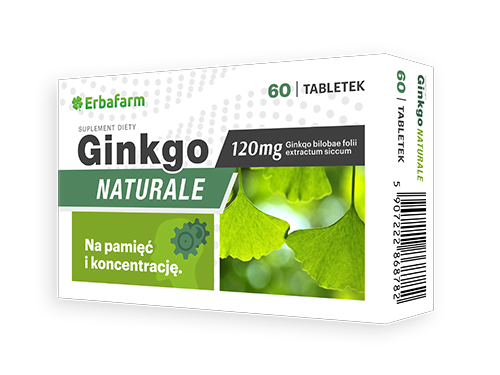 GINKGO Naturale na pamięć i koncentracja 60 tabletek