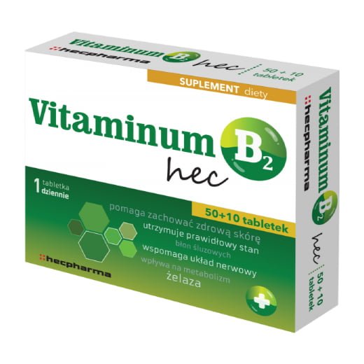 Vitaminum B2 hec 60 tabletek
