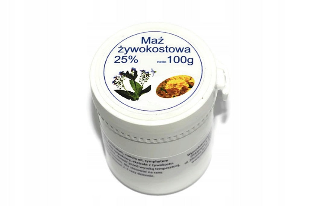 Maź żywokostowa 25% 100g STAWY, MIĘŚNIE I KOŚCI Maź żywokostowa 25% 100g STAWY, MIĘŚNIE I KOŚCI