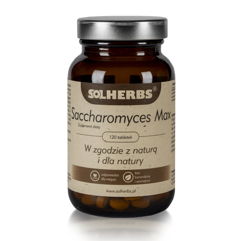 SOLHERBS Drożdże Piwne 120 tabletek UKŁAD POKARMOWY SOLHERBS Drożdże Piwne 120 tabletek