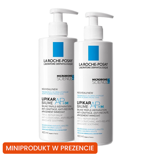 LA ROCHE-POSAY Zestaw: Lipikar Baume AP+ M 2x400ml + miniprodukty