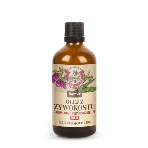 FARMVIT Olej z Żywokostu z Gojnikiem i Podagrycznikiem FORTE 100ml