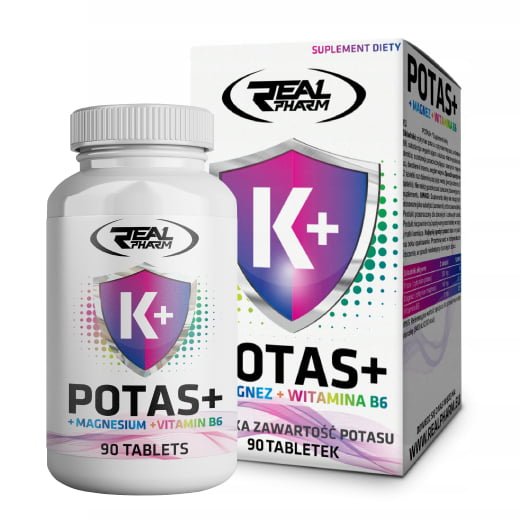 REAL PHARM Potas + Magnez + Witamina B6 90 tabletek