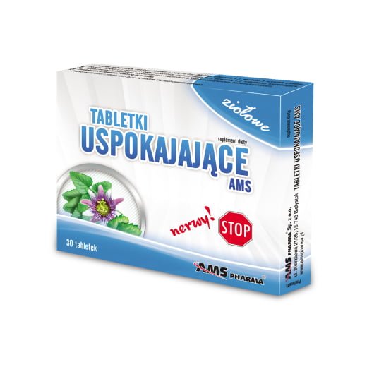Tabletki Uspokajające AMS 30 tabletek