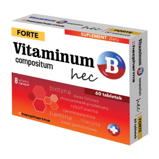 Vitaminum B Compositum Forte Hec 60 tabletek