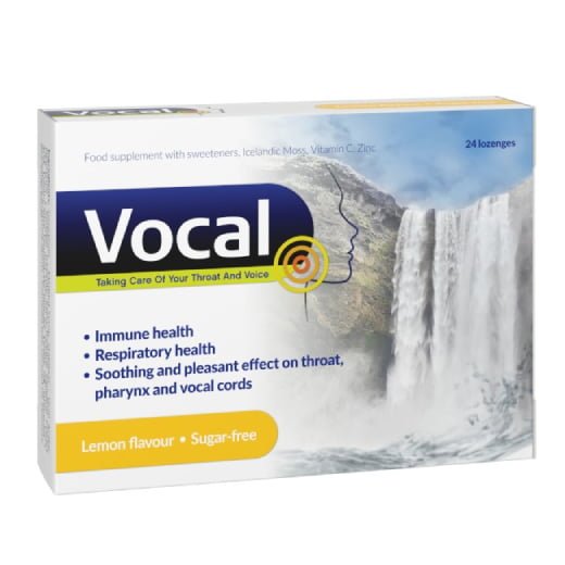 VOCAL Pastylki do ssania cynk porost islandzki 24 sztuki