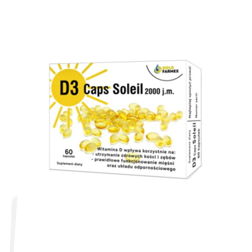 GOLDFARMEX Witamina D3 Caps Soleil 60 kaps.