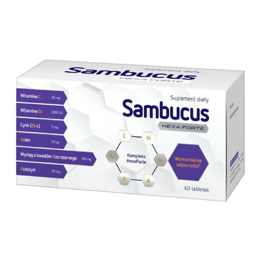 Sambucus Hexa Forte 60 tabletek powlekanych