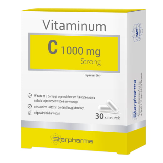 WITAMINA C 1000 mg Vitaminum C Strong 30 kapsułek