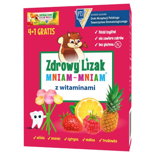 ZDROWY LIZAK Mniam-Mniam z witaminami 5 sztuk