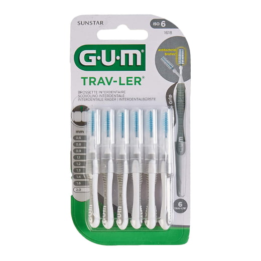 GUM TRAV-LER szczoteczki międzyzębowe 2mm 6 sztuk