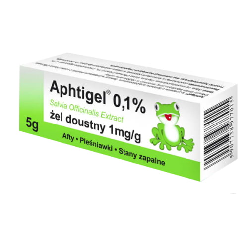 Aphtigel 0,1% Żel doustny na afty i pleśniawki 5g