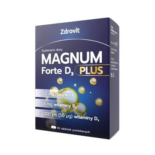 ZDROVIT Magnum Forte D3 PLUS 45 tabletek powlekanych