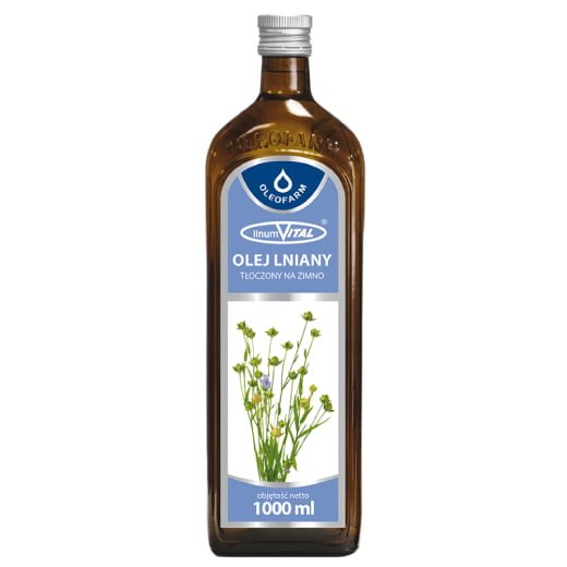 Oleofarm LinumVital® Olej lniany tłoczony na zimno 1l