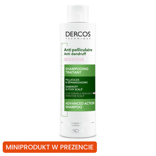 VICHY Dercos Sensitive szampon przeciwłupieżowy 200ml