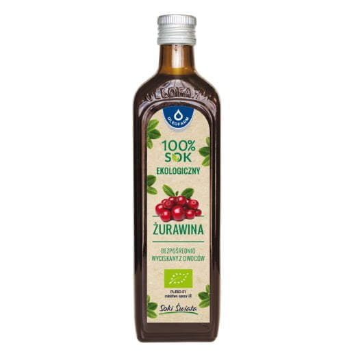 OLEOFARM Ekologiczny sok z żurawiny 490ml 