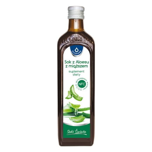 OLEOFARM Sok z aloesu z miąższem 500ml