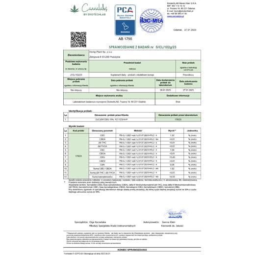 CANNOVA Natural CBG Oil 15% Olej konopny Strong 10ml OLEJKI CBD i CBG CANNOVA Natural CBG Oil 15% Olej konopny Strong 10ml OLEJKI CBD i CBG