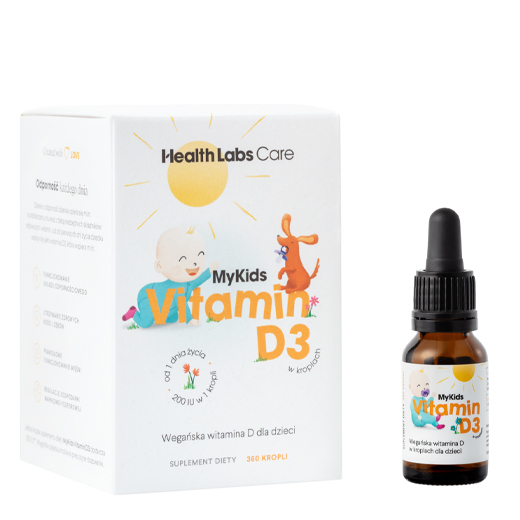 Health Labs Care MyKids Vitamin D3 Wegańska witamina D dla dzieci 9,7ml