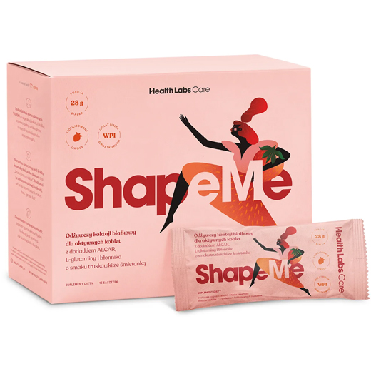 Health Labs Care ShapeMe koktajl białkowy – Truskawka ze śmietanką 15 saszetek