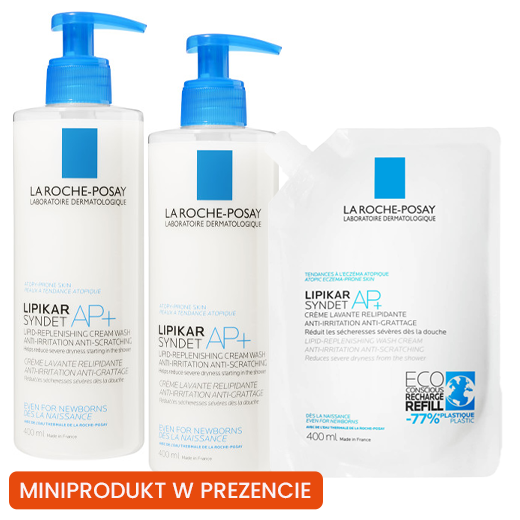 LA ROCHE-POSAY Lipikar Syndet AP+ Krem myjący do ciała przeciw podrażnieniom 400ml - Zestaw