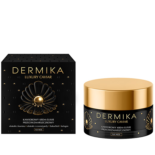 DERMIKA Luxury Caviar Kawiorowy krem-eliksir przeciwzmarszczkowy na noc, 50ml