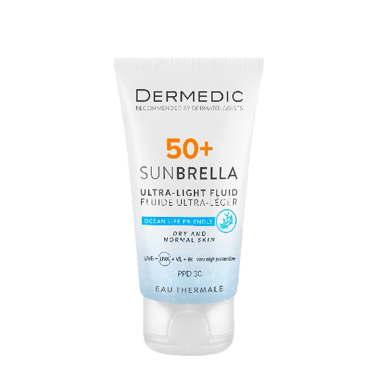 DERMEDIC Sunbrella ultralekki krem do twarzy SPF50+ do skóry suchej i normalnej 40ml