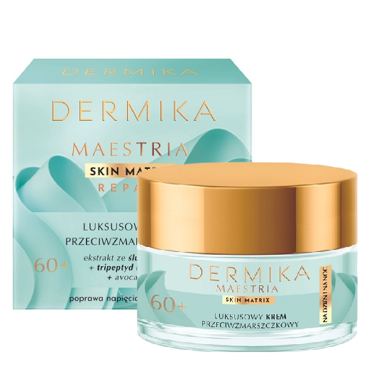 DERMIKA Maestria Luksusowy krem przeciwzmarszczkowy 60+ na dzień i noc 50ml