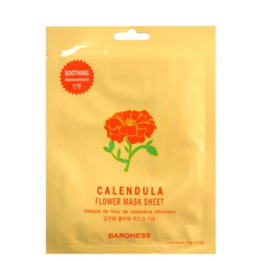 BARONESS Kojąca maska w płachcie z ekstraktem z kwiatu nagietka 21g