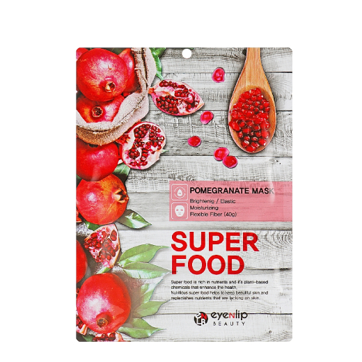 EYENLIP SuperFood Rozświetlająca maska w płachcie z ekstraktem z granatu 23ml