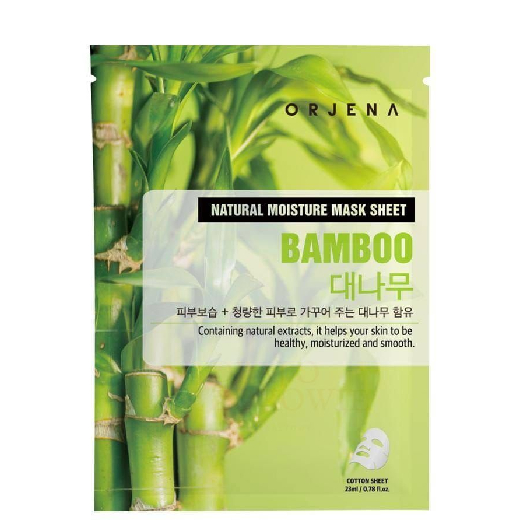 ORJENA Rozświetlająca maska w płachcie z ekstraktem z bambusa 23ml
