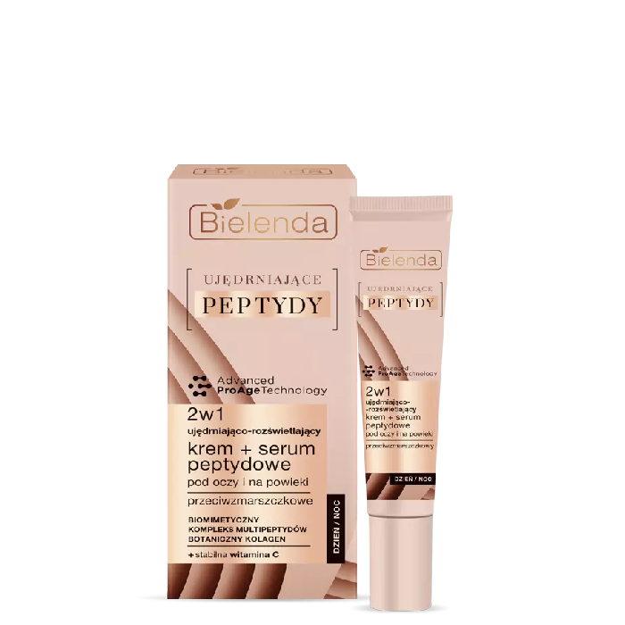 Bielenda Zestaw Ujędrniające Peptydy 40+ Krem ujędrniający 50ml + Rozświetlające serum peptydowe pod oczy 15ml ZESTAWY Bielenda Zestaw Ujędrniające Peptydy 40+ Krem ujędrniający 50ml + Rozświetlające serum peptydowe pod oczy 15ml ZESTAWY