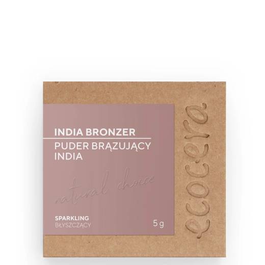 Ecocera Natural Puder brązujący prasowany India 5g Pudry Ecocera Natural Puder brązujący prasowany India 5g Pudry