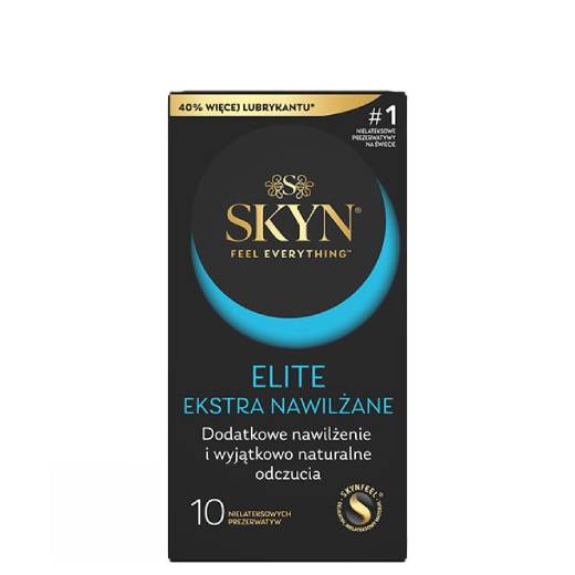 SKYN Elite Ekstra Nawilżane prezerwatywy nielateksowe 10 sztuk